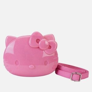 NWT Loungefly Sanrio Hello Kitty 50th Pink Glitter Figural Crossbody Bag LE 1200